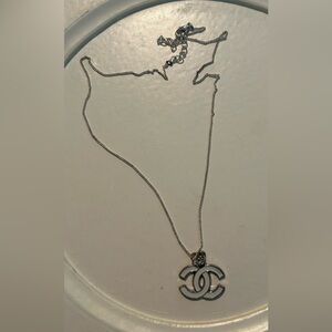 Designer Inspired Silver Necklace with Iconic Pendant